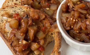 Caponata with Black Cherry Dark Balsamic Vinegar