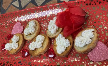 Whipped Ricotta Crostini with Walnuts and Salted Honey